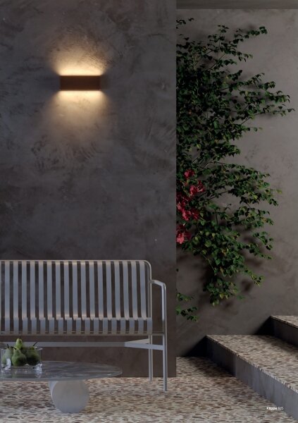 Redo 90453 - LED Vonkajšie nástenné svietidlo KLIPPE LED/24W/230V 3000K IP54 hnedá