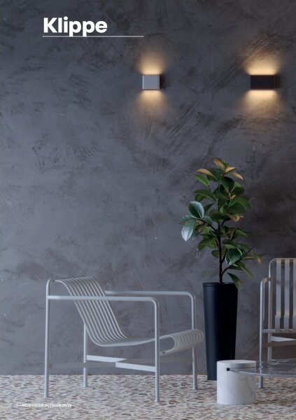 Redo 90452 - LED Vonkajšie nástenné svietidlo KLIPPE LED/24W/230V IP54 antracit