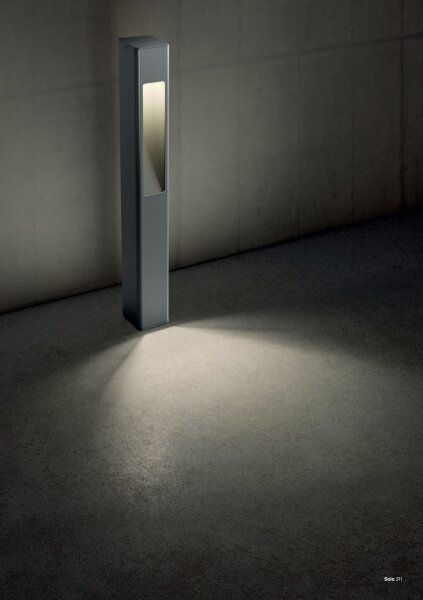 Redo 90672 - Vonkajšia lampa SOLO 1xGU10/35W/230V 70 cm IP65 antracitová