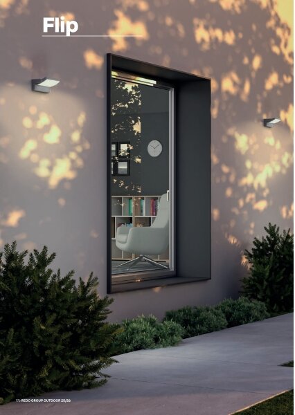 Redo 90715 - vonkajšie nástenné LED svietidlo FLIP LED/40W/230V IP54 antracit