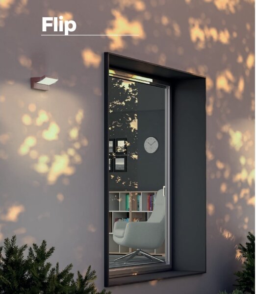 Redo 90716 - LED Vonkajšie nástenné svietidlo FLIP LED/40W/230V IP54 hnedá