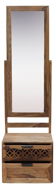 Toaletný stolík so zrkadlom Mira 50x175x40 indický masív palisander