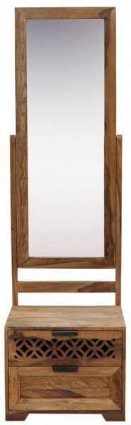Toaletný stolík so zrkadlom Mira 50x175x40 indický masív palisander
