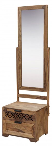 Toaletný stolík so zrkadlom Mira 50x175x40 indický masív palisander