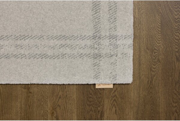 Krémovobiely vlnený koberec 160x240 cm Calisia M Grid Rim – Agnella