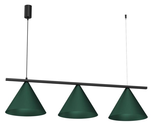 Luster na lanku CAPITAL 3xGX53/15W/230V zelený