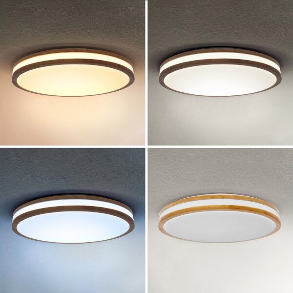 Brilagi - Stmievateľné LED svietidlo MOLINA LED/60W/230V 3000-6500K dub priemer 58 cm +DO