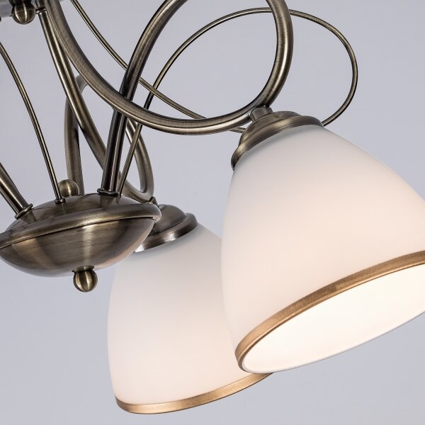 Brilagi - Prisadený luster FRED 3xE27/60W/230V, priemer 59 cm, bronzový