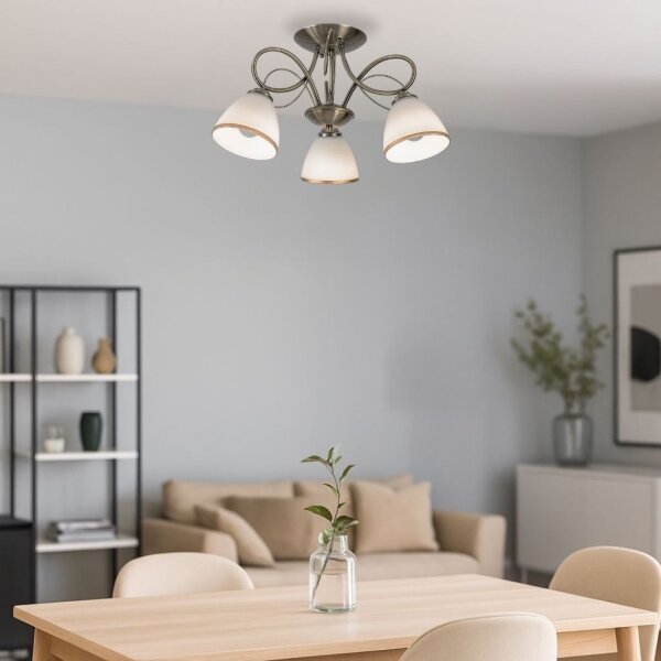 Brilagi - Prisadený luster FRED 3xE27/60W/230V, priemer 59 cm, bronzový
