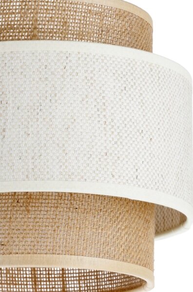 Luster na lanku BOHO 2xE27/60W/230V krémová/juta