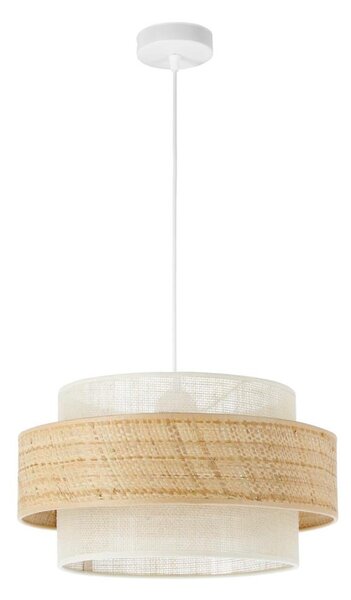 Luster BOHO na lane, priemer 40 cm, 1xE27/60W/230V, juta/krémová