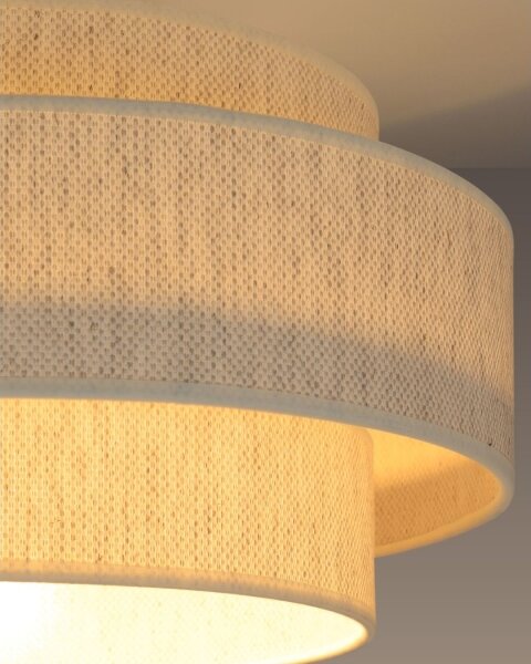 Stropné svietidlo BOHO 1xE27/60W/230V priemer 40 cm biele