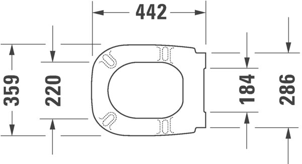Duravit D-Code - WC sedátko so sklápacou automatikou, biela 0067390000