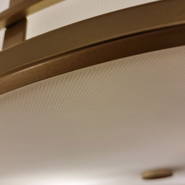 Feiss FE-FUSION-F-PNBR - Stropné svietidlo FUSION 3xE27/40W/230V priemer 34,3 cm zlaté
