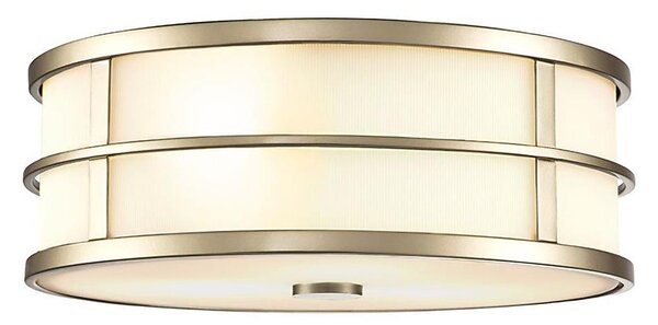 Feiss FE-FUSION-F-PNBR - Stropné svietidlo FUSION 3xE27/40W/230V priemer 34,3 cm zlaté