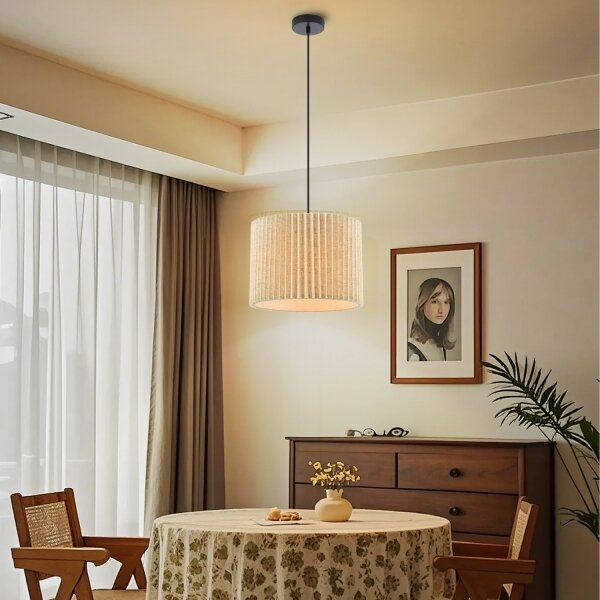 Brilagi - Luster na lanku NORDIC WAVE 1xE27/15W/230V pr. 32 cm ľan/čierna