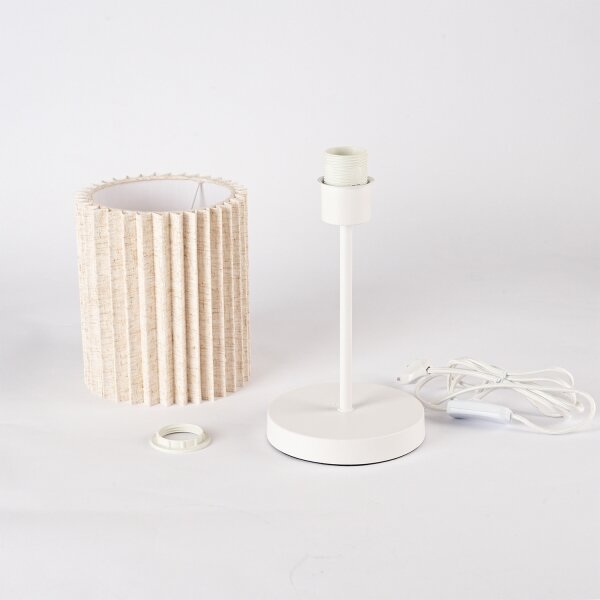 Brilagi - Stolná lampa NORDIC WAVE 1xE27/15W/230V ľan/biela