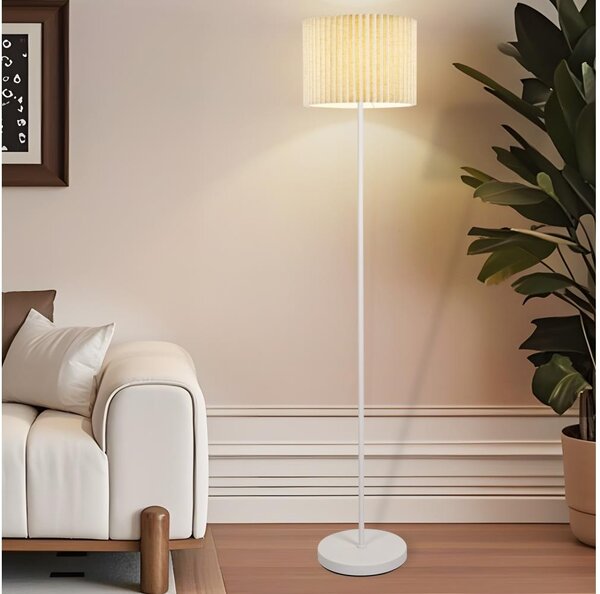 Brilagi - Stojacia lampa NORDIC WAVE 1xE27/15W/230V ľan/biela