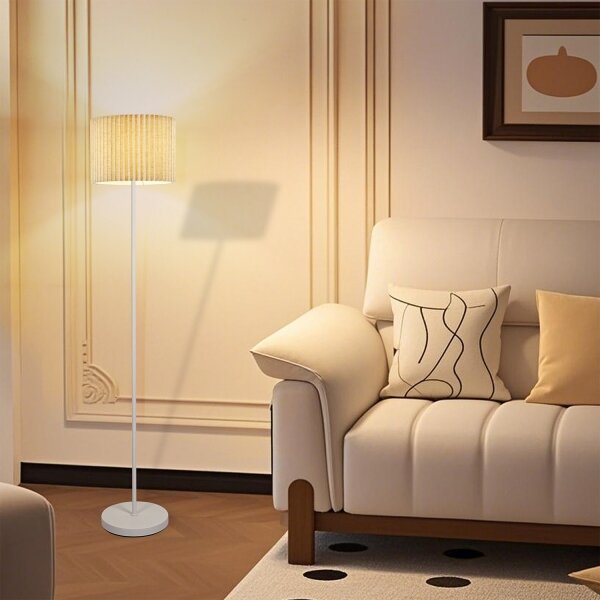 Brilagi - Stojacia lampa NORDIC WAVE 1xE27/15W/230V ľan/biela
