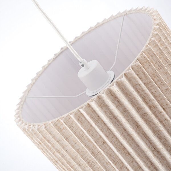 Brilagi - Závesný luster NORDIC WAVE 1xE27/15W/230V, priemer 32 cm, ľan/biela