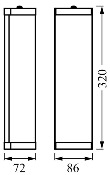 Osram - Kúpeľňové nástenné svietidlo BATHROOM CLASSIC 2xE14/12W/230V IP44