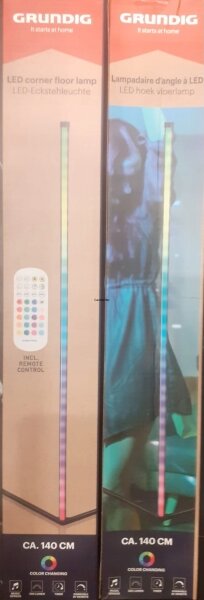 Grundig - LED RGBW Stmievateľná stojacia lampa LED/6W/230V + diaľkové ovládanie