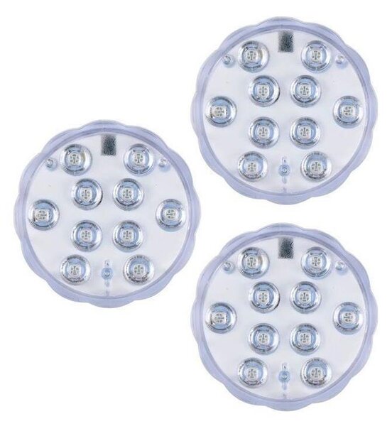 Grundig - SADA 3x LED RGBW stmievateľné svietidlo LED/3W/3xAAA IP65 + diaľkové ovládanie