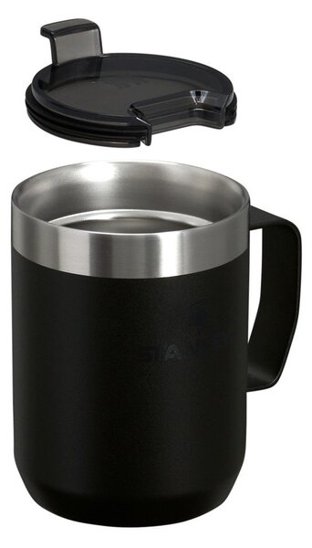 Čierny termo hrnček z nehrdzavejúcej ocele 230 ml Stay-Hot Camp Mug Black – Stanley