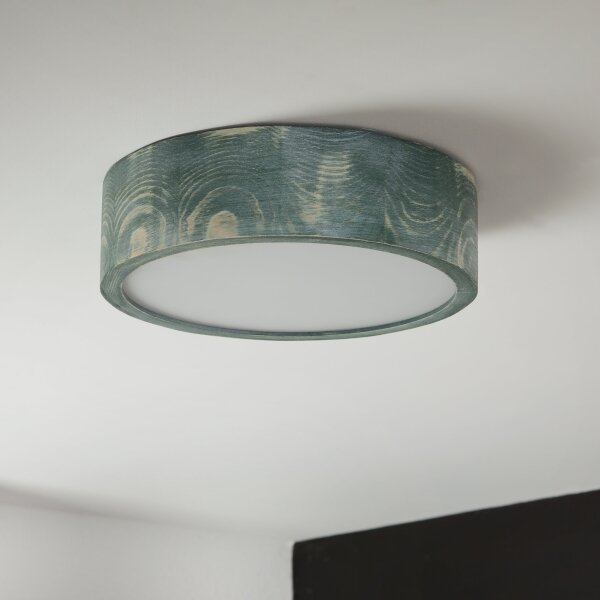 Brilagi - Stropné svietidlo PINO 1xE27/15W/230V borovica/zelená pr. 27,5 cm