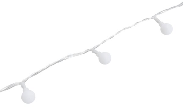 Aigostar - LED vonkajší dekoratívny svetelný reťazec 100xLED/3,6W/230V/8 funkcií 10m IP44 studená biela