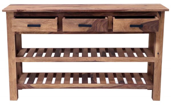Konzolový stolík Rami 130x35 indický masív palisander
