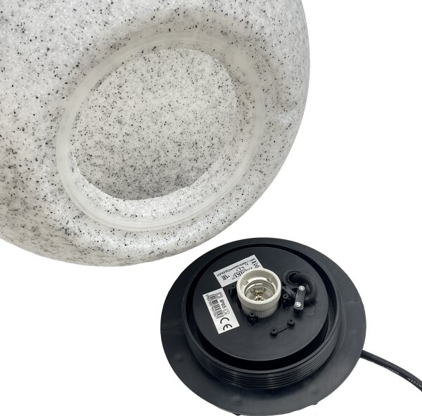Vonkajšie dekoračné svietidlo LUMISTONE 1xE27/15W/230V IP65 priemer 38 cm