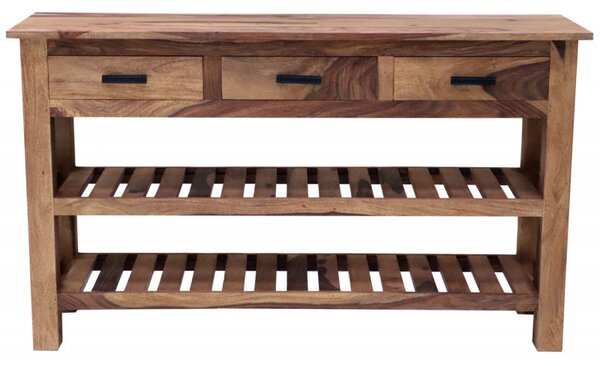 Konzolový stolík Rami 130x35 indický masív palisander