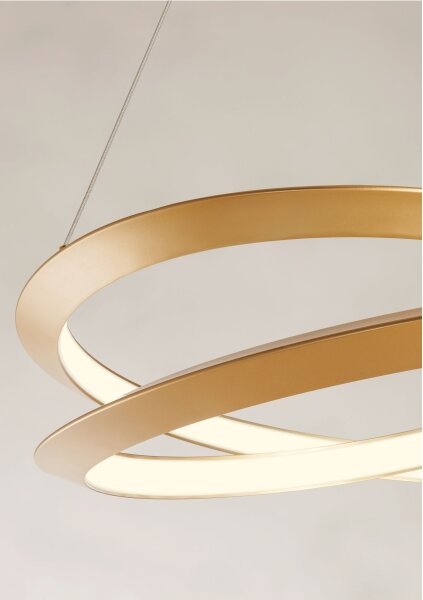 Redo 01-3377 - LED stmievateľný luster na lanku STORM LED/60W/230V zlatý