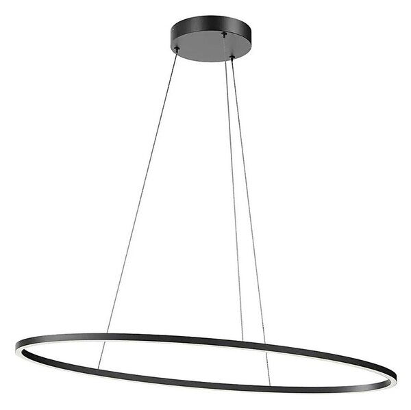 Redo 01-3339 - Stmievateľný LED luster na lanku LEO LED/48W/230V čierna