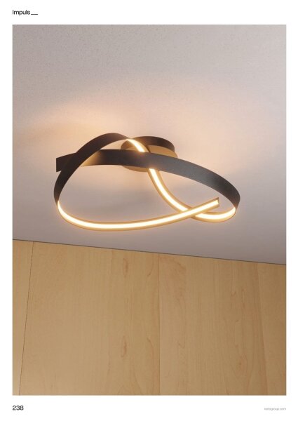 Redo 01-3614 - stmievateľné LED stropné svietidlo IMPULS LED/34W/230V, čierne