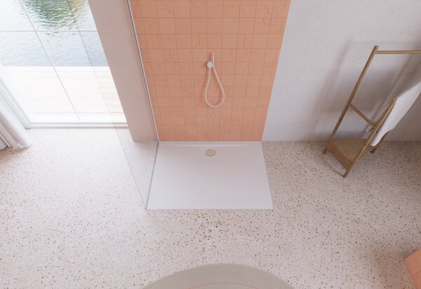 Kaldewei Superplan Zero - Sprchová vanička s extra plochým nosičom 900x1200 mm, Invisible Grip, alpská biela 355447981001