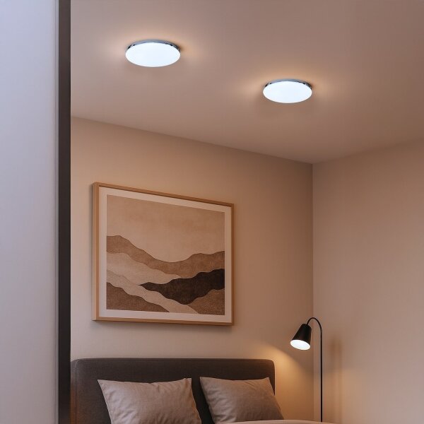 LED stropné svietidlo MAYA LED/10W/230V, priemer 26 cm, lesklý chróm