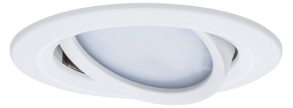 Paulmann Coin Slim LED svietidlo IP23 biele 3 ks, Biela / opálová, Obývacia izba / jedáleň, Hliník, Zapustené stropné svietidlo