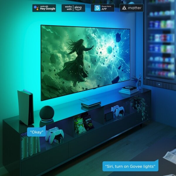 Govee - AI Sync Box 2 pre Smart TV RGBICW podsvietenie 55-65" Wi-Fi