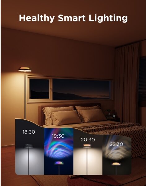 Govee-LED RGBICWW stmievateľná stojaca lampa UPLIGHTER MATTER LED/24W/230V Wi-Fi