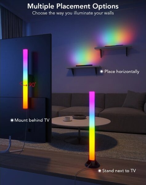 Govee - SMART LED RGBIC panel 38 cm pre TV 43-75" - 2 ks Wi-Fi