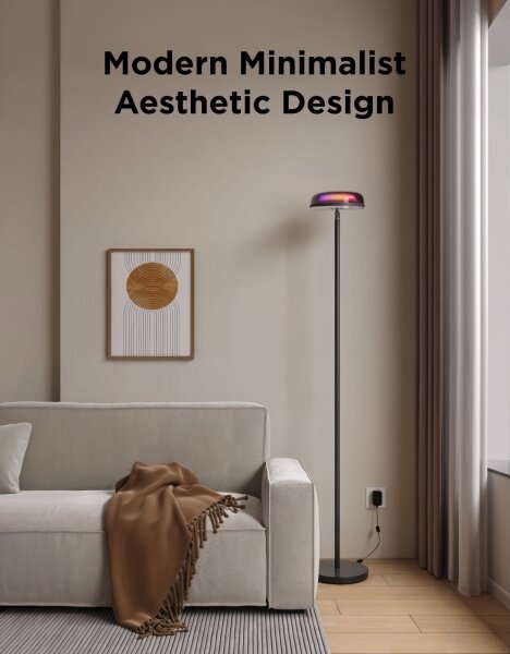 Govee-LED RGBICWW stmievateľná stojaca lampa UPLIGHTER MATTER LED/24W/230V Wi-Fi