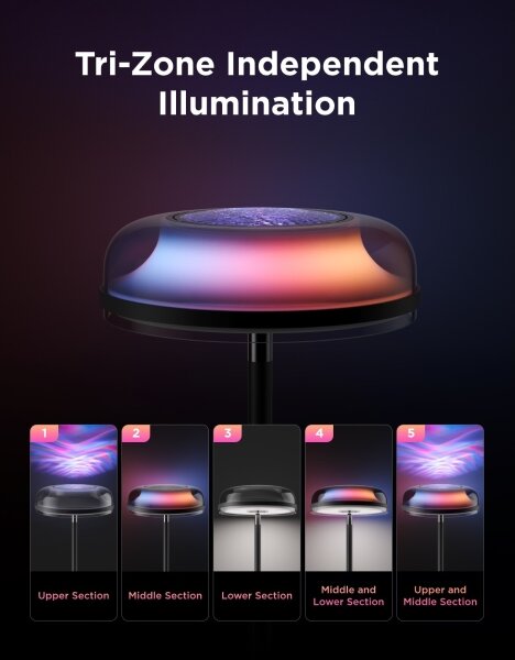Govee-LED RGBICWW stmievateľná stojaca lampa UPLIGHTER MATTER LED/24W/230V Wi-Fi