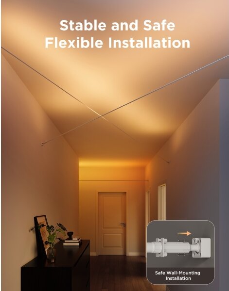 Govee - LED RGBICWW závesný LED pás/36W/24V 4 m Skyline Matter Wi-Fi