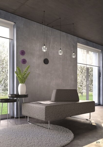 Redo 01-3485 -LED Stmievateľné nástenné svietidlo KHADI 3xLED/5,5W/230V čierne/dymové