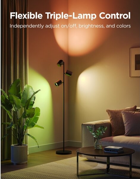 Govee - LED RGBICWW Stmievateľná stojacia lampa TREE MATTER LED/48W/230V Wi-Fi