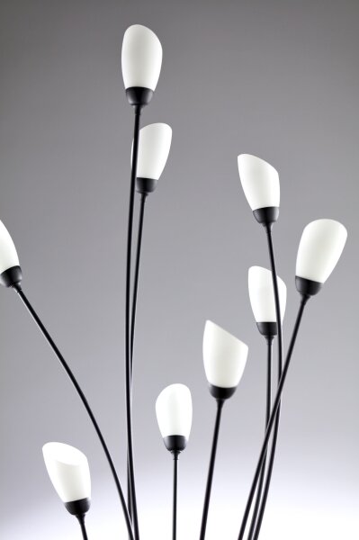 Jupiter 2058 - Stojacia lampa GLORIOSA 9xG9/14W/230V čierna