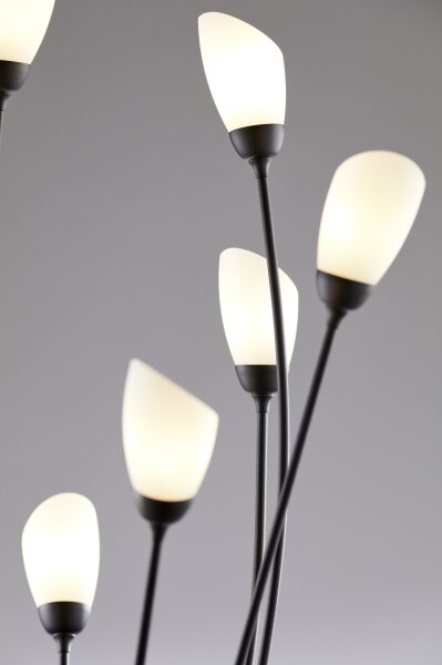 Jupiter 2058 - Stojacia lampa GLORIOSA 9xG9/14W/230V čierna