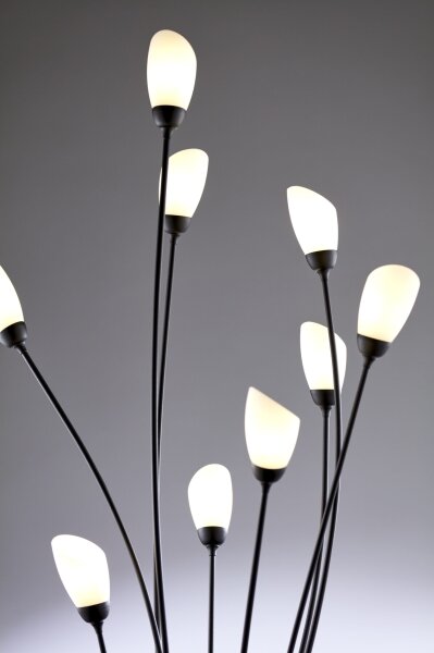 Jupiter 2058 - Stojacia lampa GLORIOSA 9xG9/14W/230V čierna